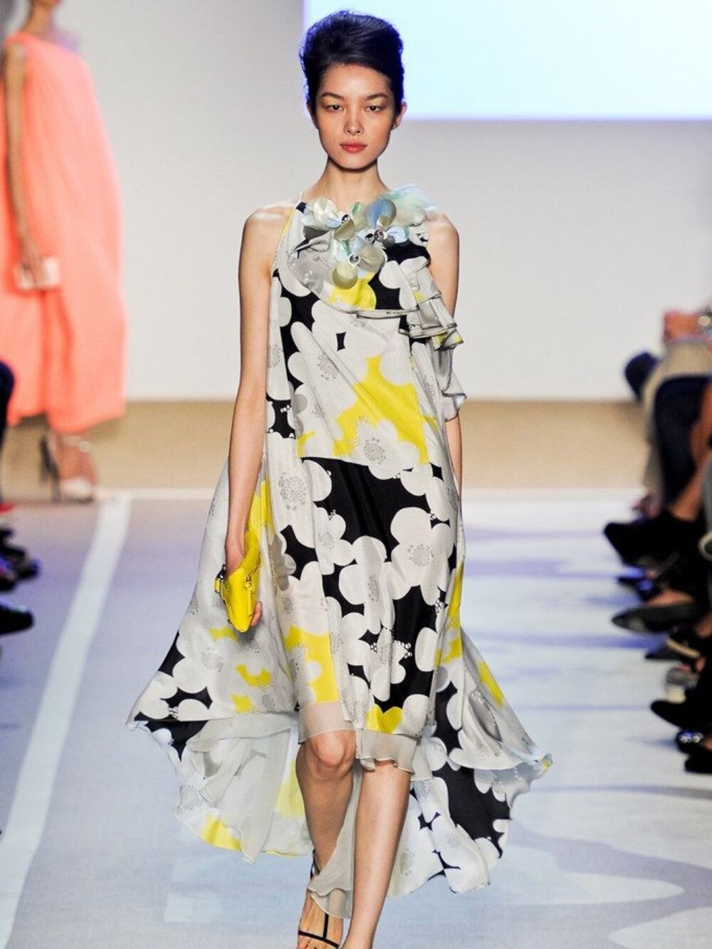 Diane Von Furstenberg Silk Chiffon High Low Garden Party Dress Nascha 6